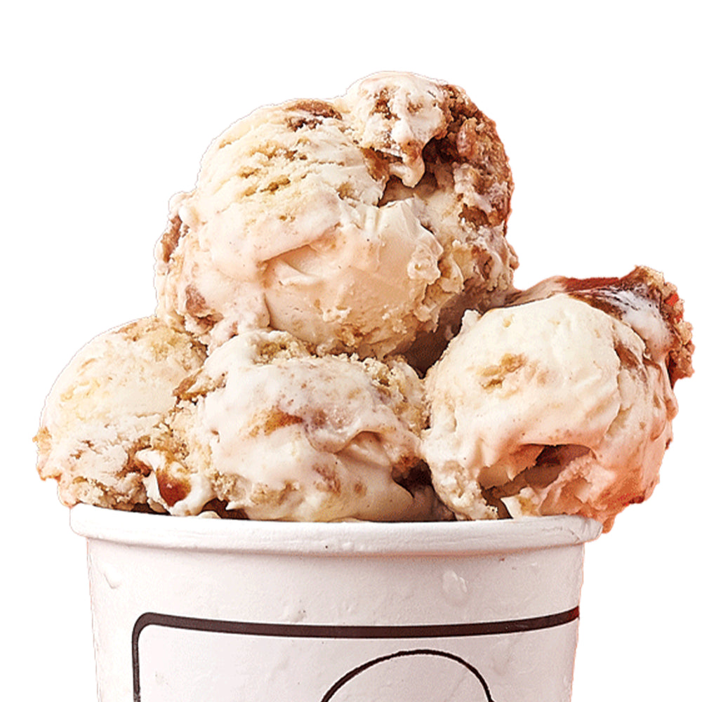 Apple and Cheddar Cinnamon Rolls Ice Cream Pint
