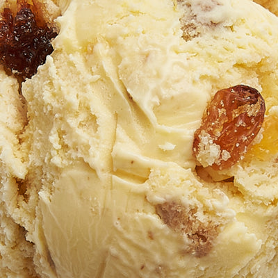Rum Custard w/ Raisin Shortbread & Bran Butter