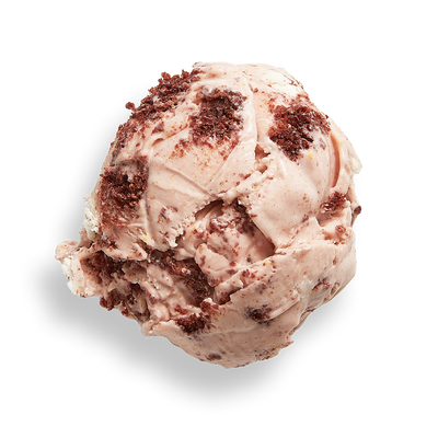 Scoop Of Pink Ice Cream - Studio Shot Stock Photo, Picture and