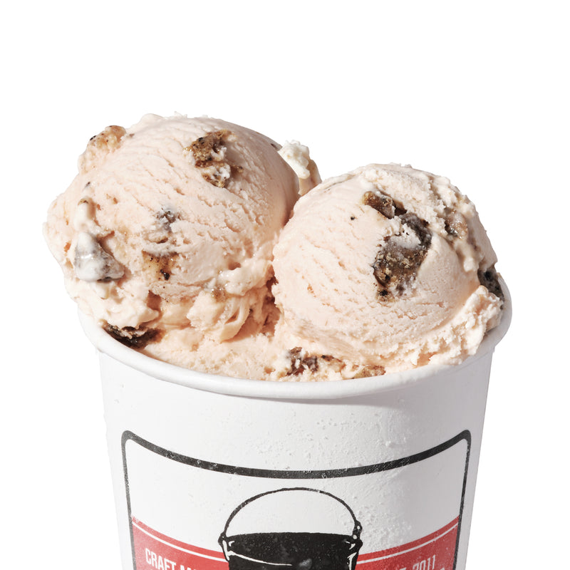 Tomato Gelato with Olive Brittle