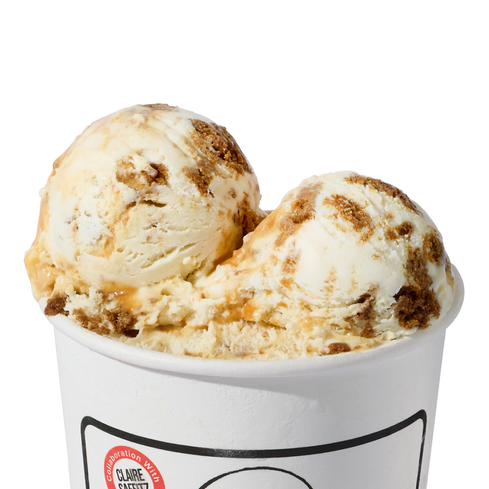 Chewy Molasses Cookies with Rum Caramel