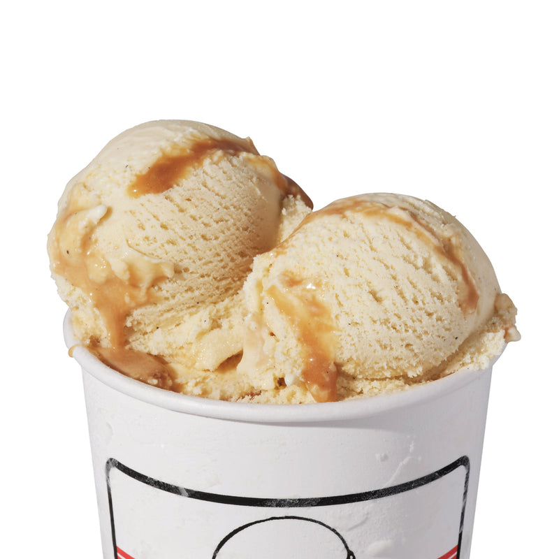 Vanilla Custard with Butterscotch Swirls